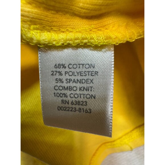 CJ Banks Womens Sleeveless Button-Down Blouse Size 1X Yellow Relaxed Collared - Picture 3 of 10
